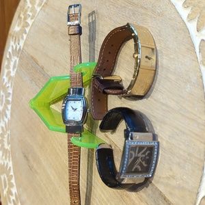 3 fashion watches Mary Kay, Guess, unbranded